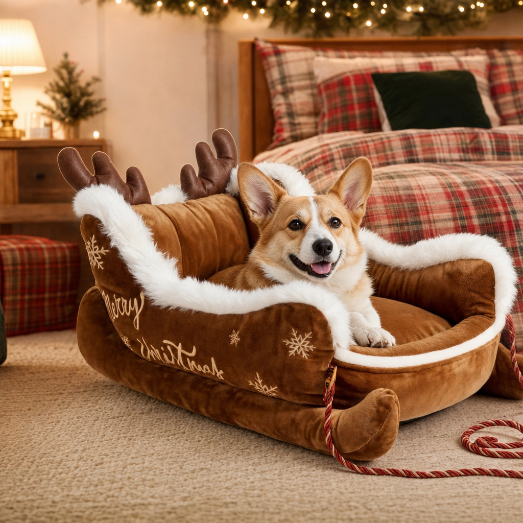 Pawliday Sleigh Bed